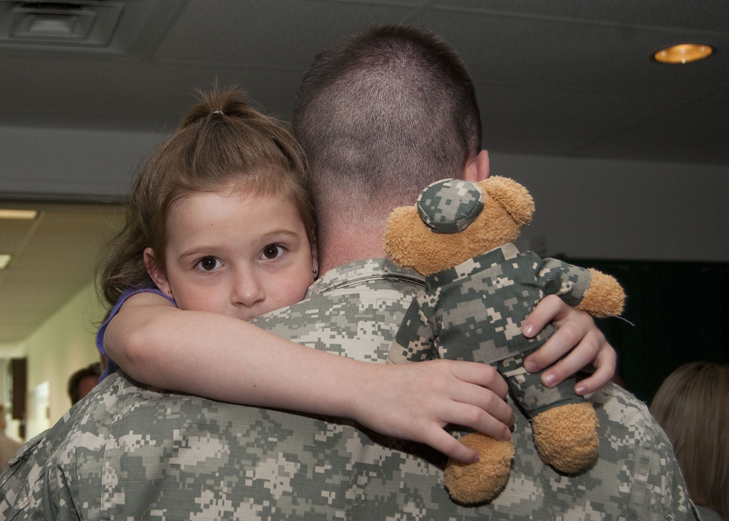 Service member welcomed home by family